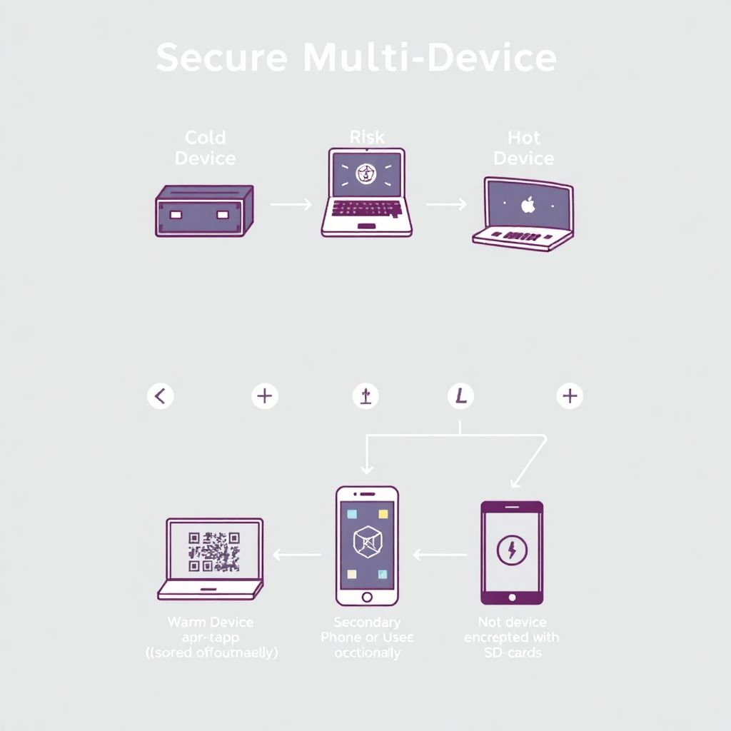 Secure crypto workflow setup for multiple devices: how to build it step by step
