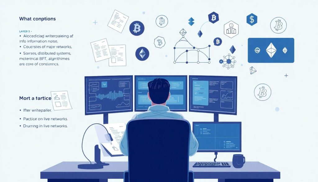 Beginner guide to understanding blockchain consensus mechanisms and scalability - иллюстрация