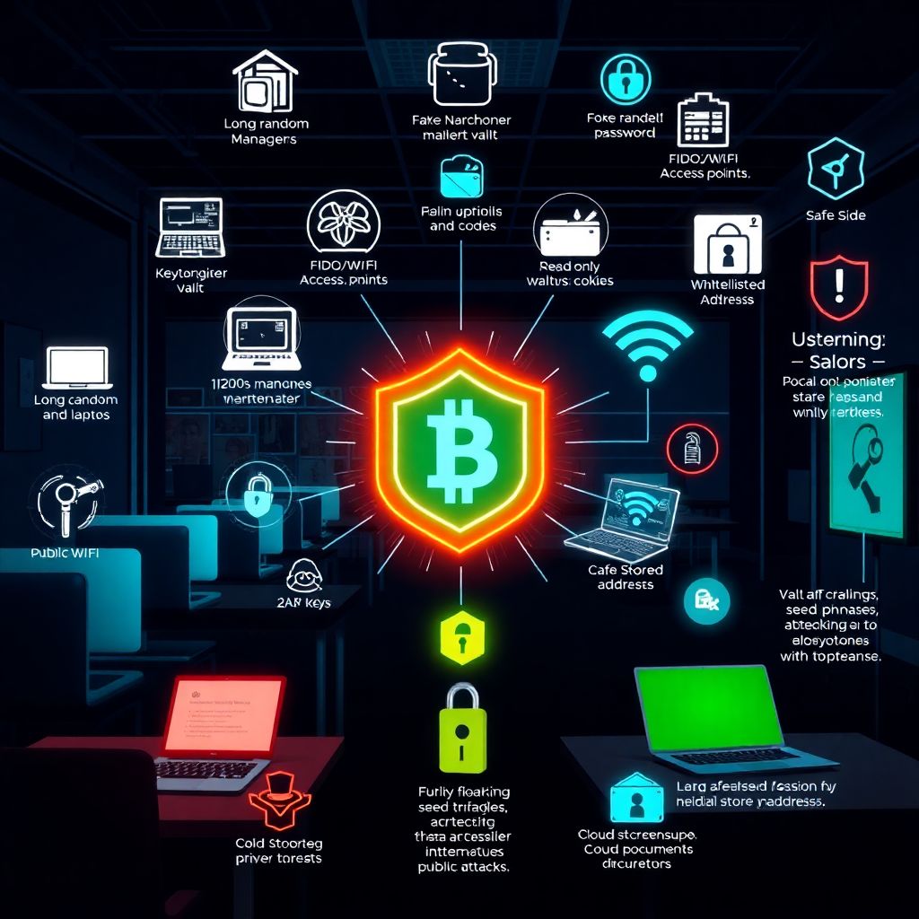Best practices for securing crypto on shared devices and public networks