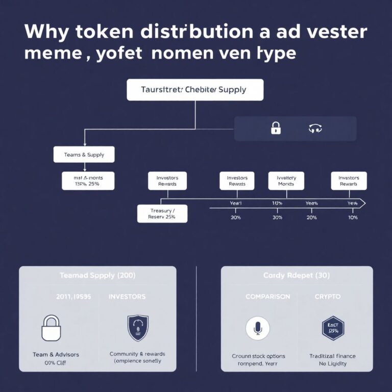 Beginner guide to token distribution mechanics and vesting explained