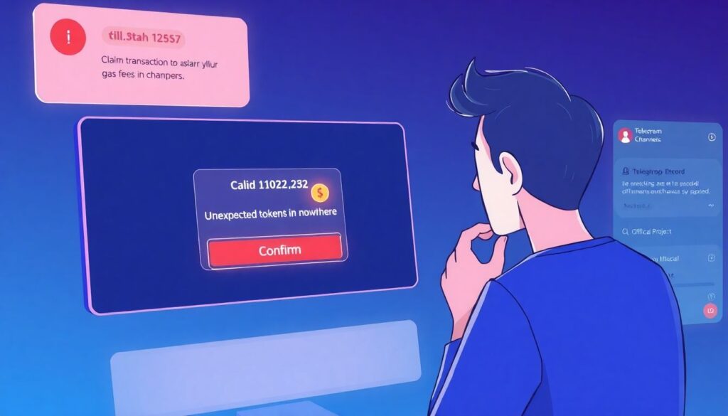 Beginner guide to understanding airdrop scams and how to participate safely - иллюстрация