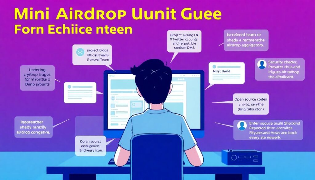 Beginner guide to understanding airdrop scams and how to participate safely - иллюстрация