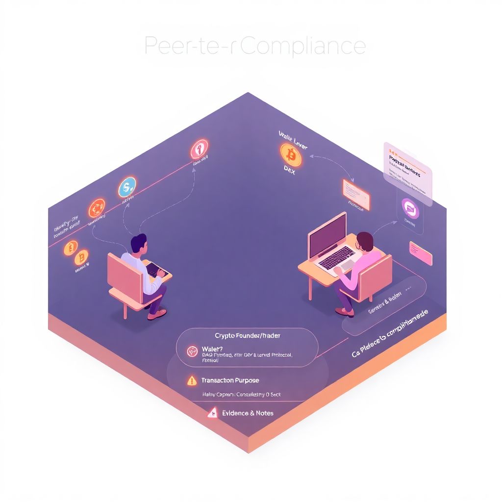 How to maintain compliance when interacting with crypto peers and partners