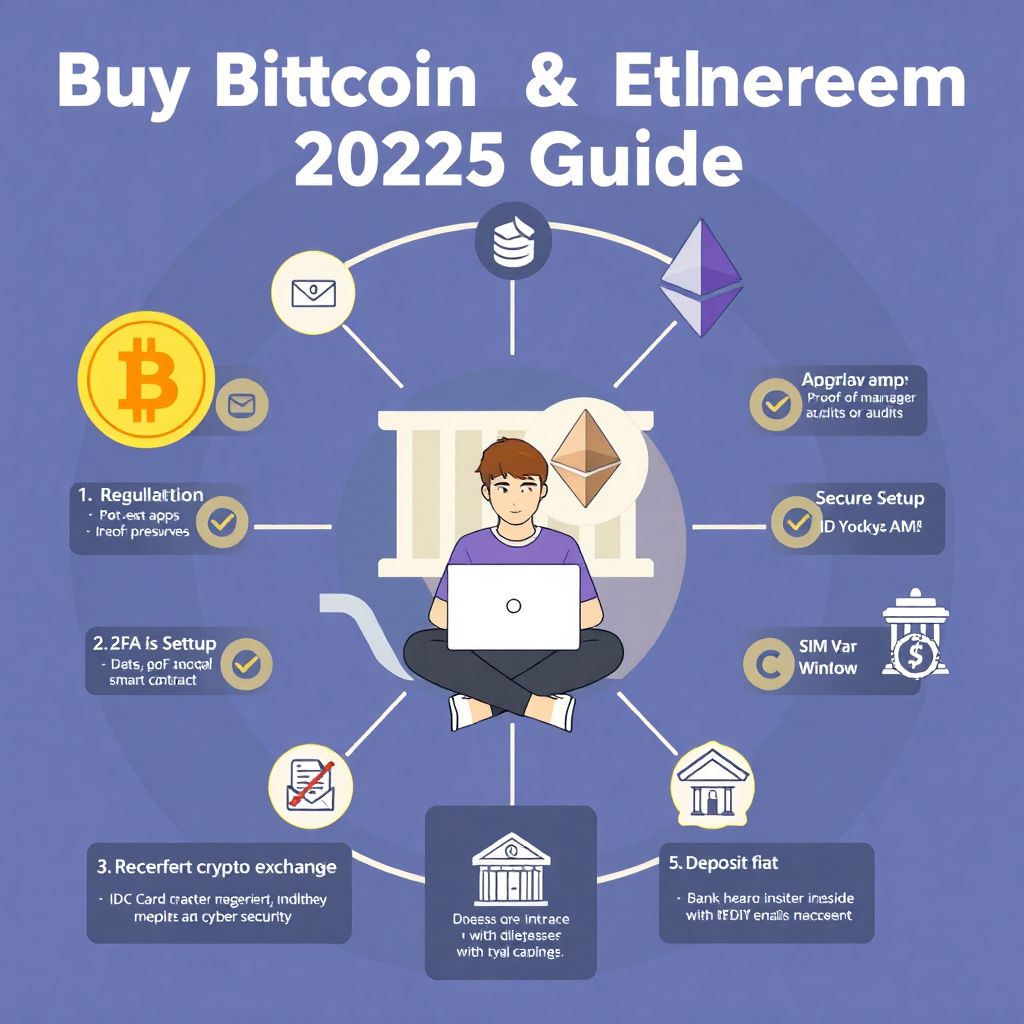 Step-by-step guide to safely buy your first bitcoin or ethereum in 2025