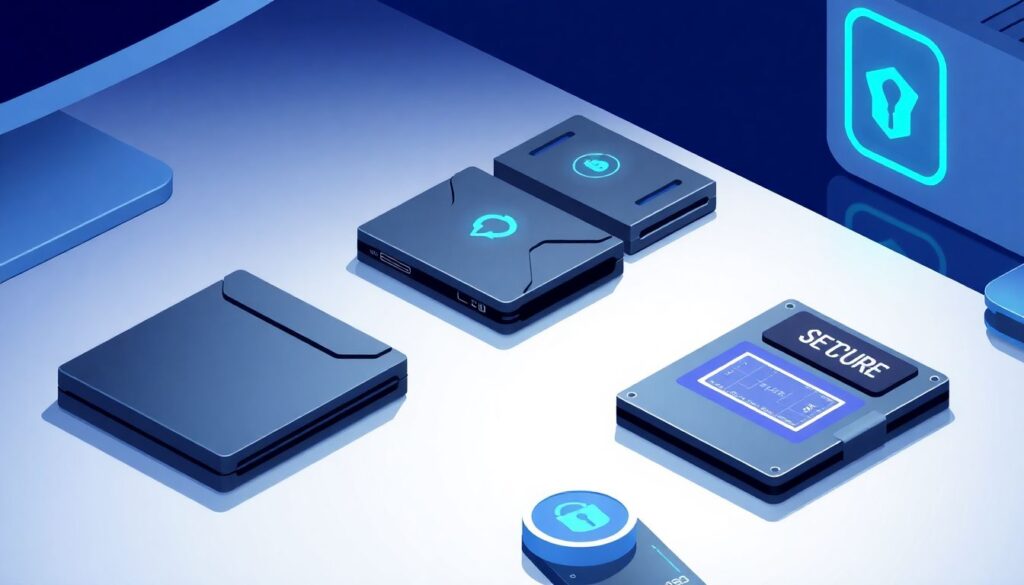 Beginner guide to comparing different crypto wallets for security features - иллюстрация