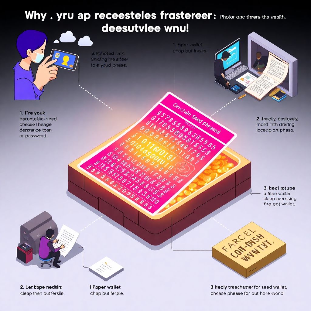 Best practices to secure your seed phrase, private keys and recovery backups