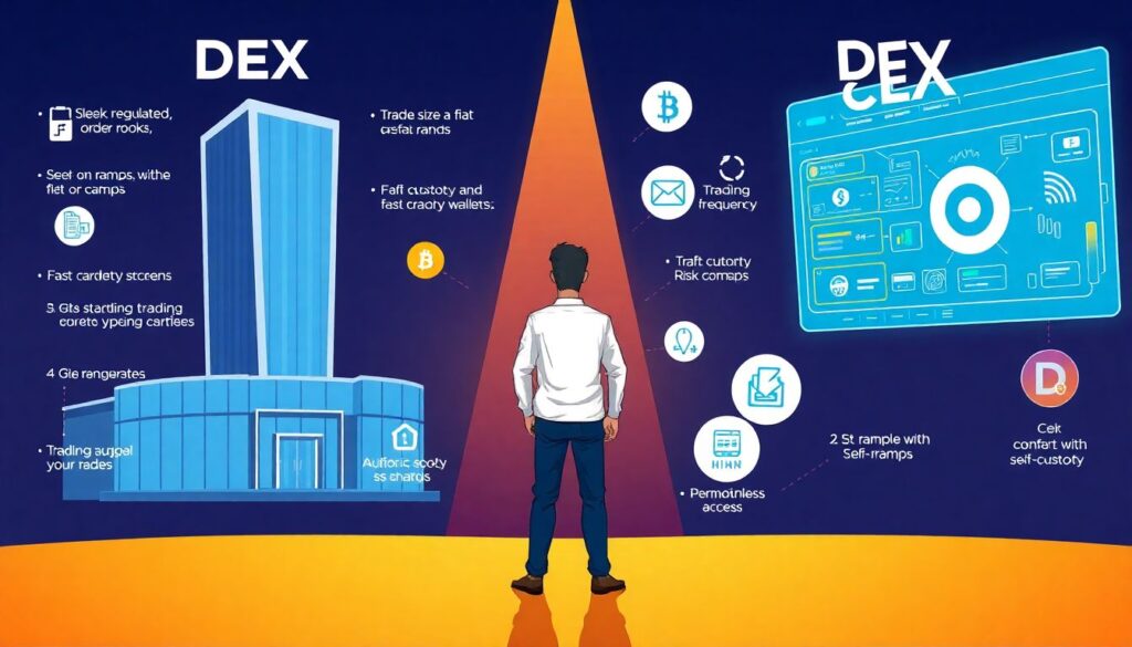 Comparing Decentralized vs. Centralized Exchanges: Liquidity, Security, and User Experience - иллюстрация